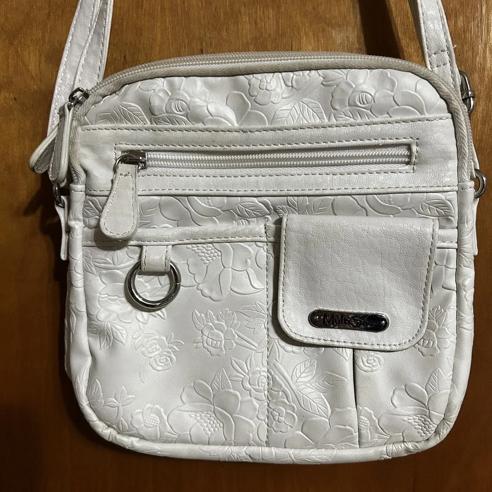 MultiSac White Floral Purse – Organizer‎ Style